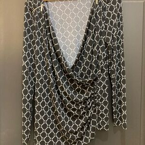 Michael Kors XL cross blouse